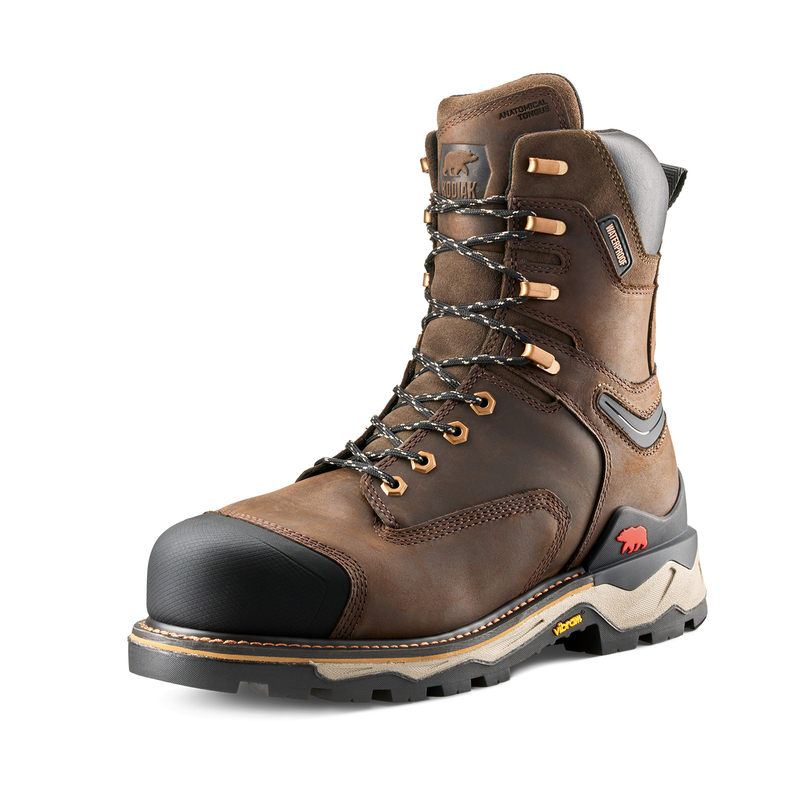 Men's Kodiak Neragon 8" Waterproof Composite Toe Safety Work Boot image number 8