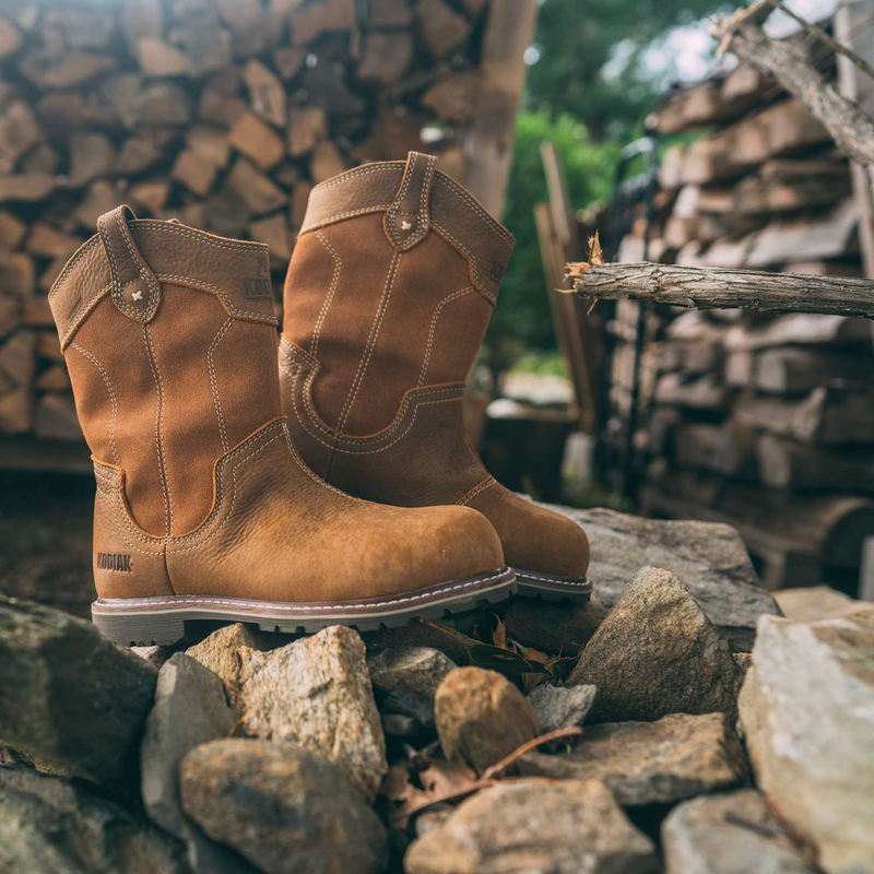 Women's Kodiak Bralorne Wellington Waterproof Composite Toe Safety Work Boot image number 10